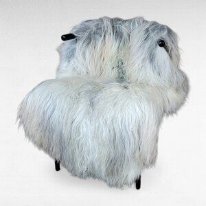Genuine Icelandic Sheepskin Rug XXL Tan Gray Moorit 57" x 38"